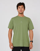 Follow Stitched Tee Olive