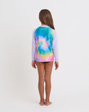 Jet Pilot Youth Girls Ls Rashie Tie Dye