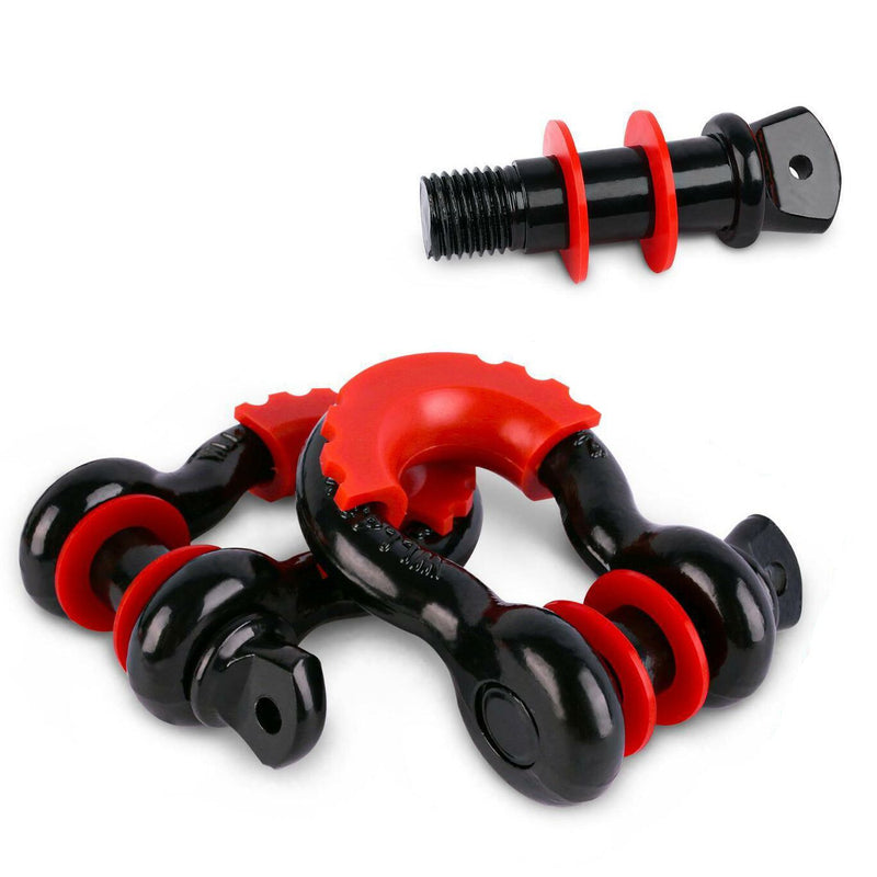 X-BULL Winch Recovery Kit 11PCS 4WD 4x4 Pack Off Road Snatch Strap Essential