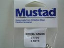 Mustad Pre-Rigged Swivel Gang Hooks 5/0 3 Hooks 3 Sets