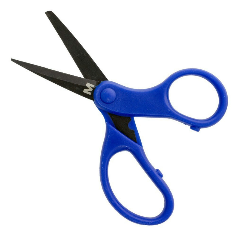 Mustad Stainless Steel Fishing Braid Scissors - Black Teflon Coated