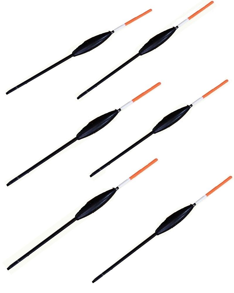 6 x Jarvis Walker Medium Blackfish Floats - Luderick Floats - Pencil Stem Floats