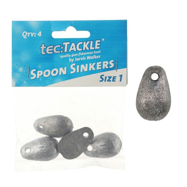 4 Pack of Jarvis Walker Size 1 Spoon Sinkers