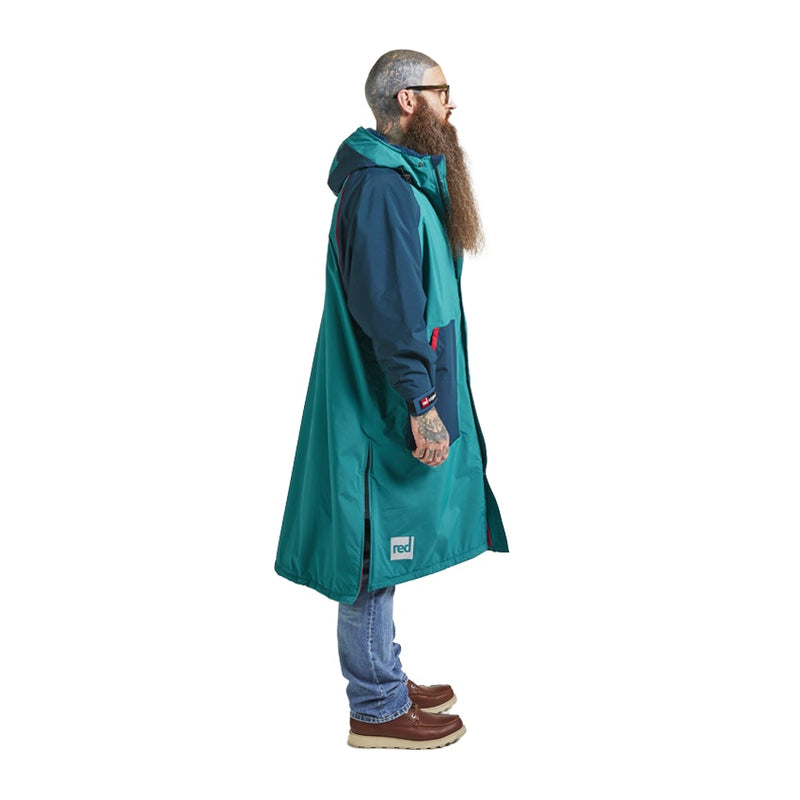 Men's Long Sleeve Recovered Pro Change Robe EVO - Teal / Navy