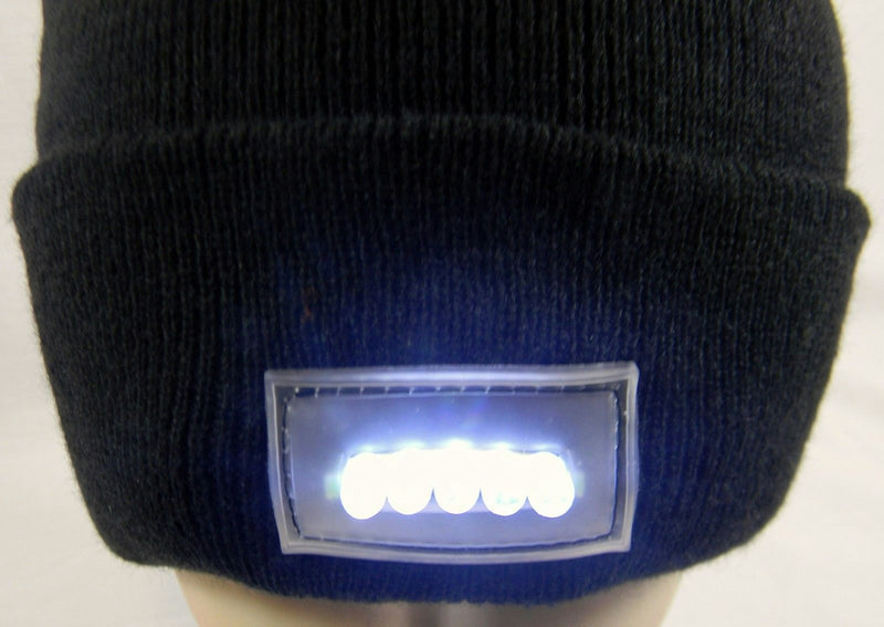 Australian RV Accessories 5 LED Beanie Black