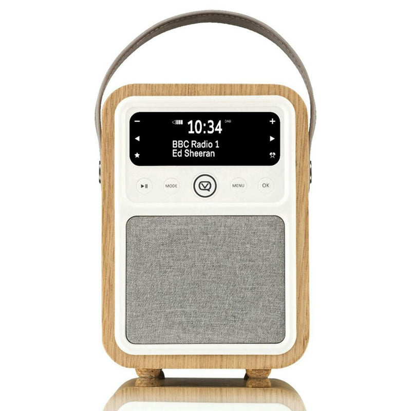 View Quest Monty Retro DAB+ Digital AM/FM Radio/Bluetooth/Wireless Speaker Oak