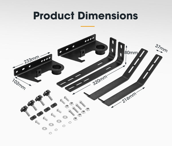 San Hima Jack Holder Brackets For Roof Rack Platform