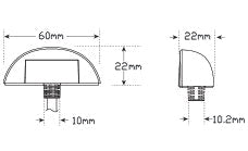 LED Autolamps 60BLM Licence Lamp 12-24 Volt, Twin Blister