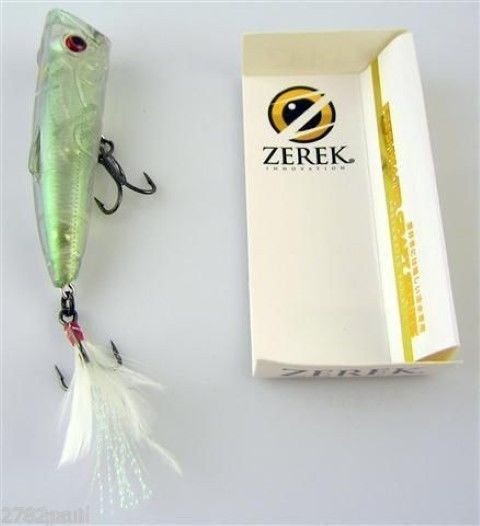 Brand New 50mm  Zerek Poparazzi 4.5 grams Top Water Popping Fishing Lure