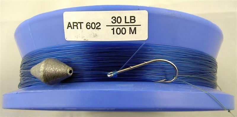 3 x 6 Inch Hand Caster Pre Rigged with 100m of 30lb Mono Fishing Line