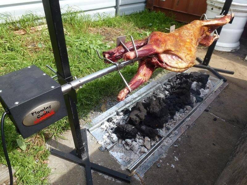 Flaming Coals 12v/240v BBQ Spit Rotisserie Motor - 20kg Load Capacity