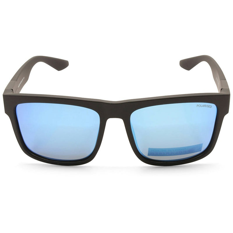 North Beach Moridae Matte Black/Blue Mirror Polarised Unisex Sunglasses 70694