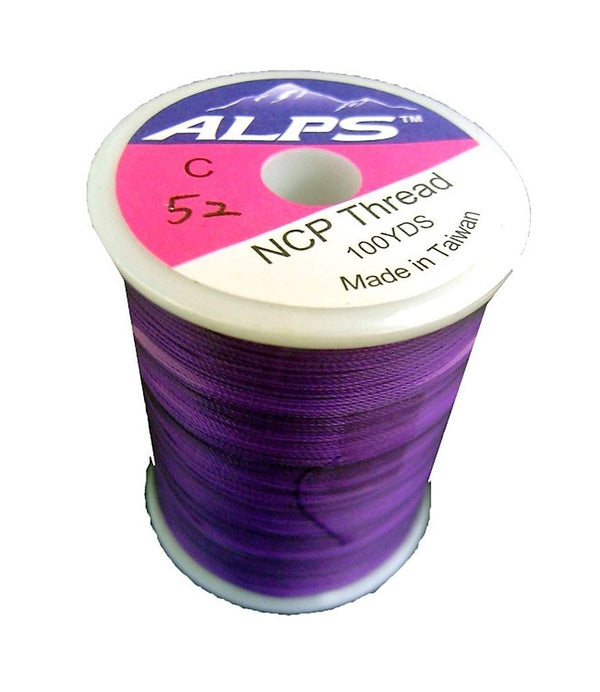 Alps 100yds of Purple Rod Wrapping Thread - Size C (0.2mm) Rod Binding Cotton