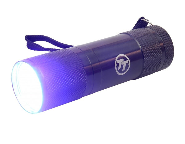 TT Fishing 9 LED Mini UV Flashlight - Bright Hi-Output Torch