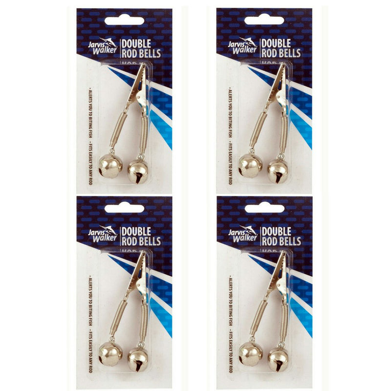 Jarvis Walker Double Rod Bells X 4 - Fish Bite Alert (pack of 4)