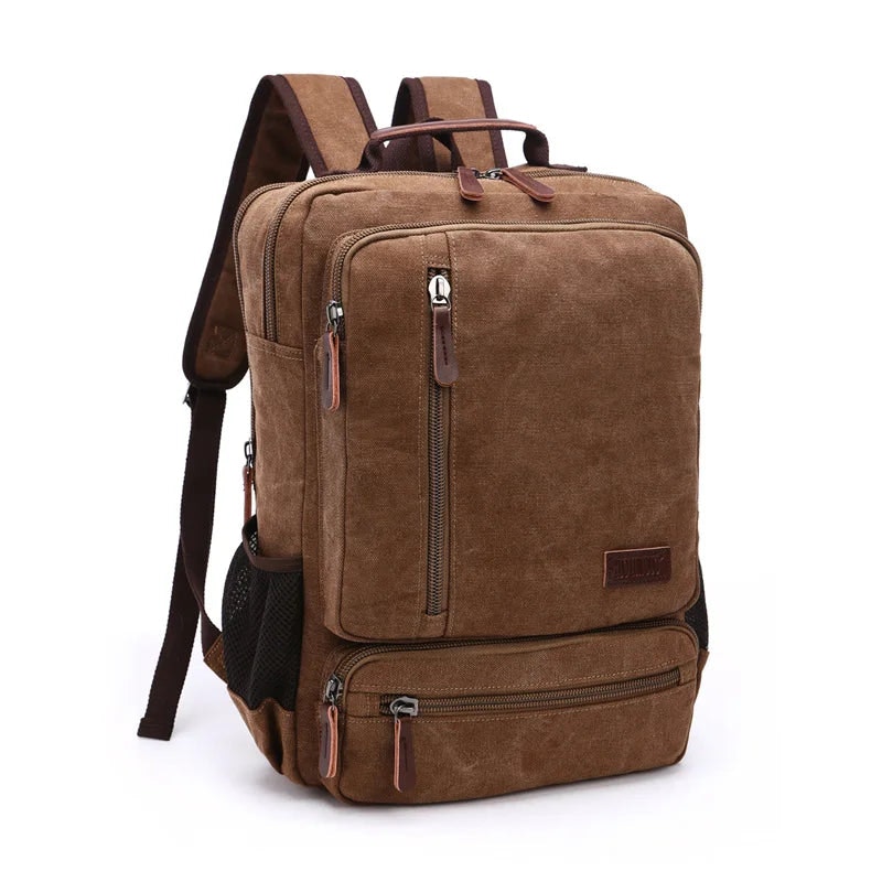 Unisex Large Capacity Vintage Canvas Travel Backpack
