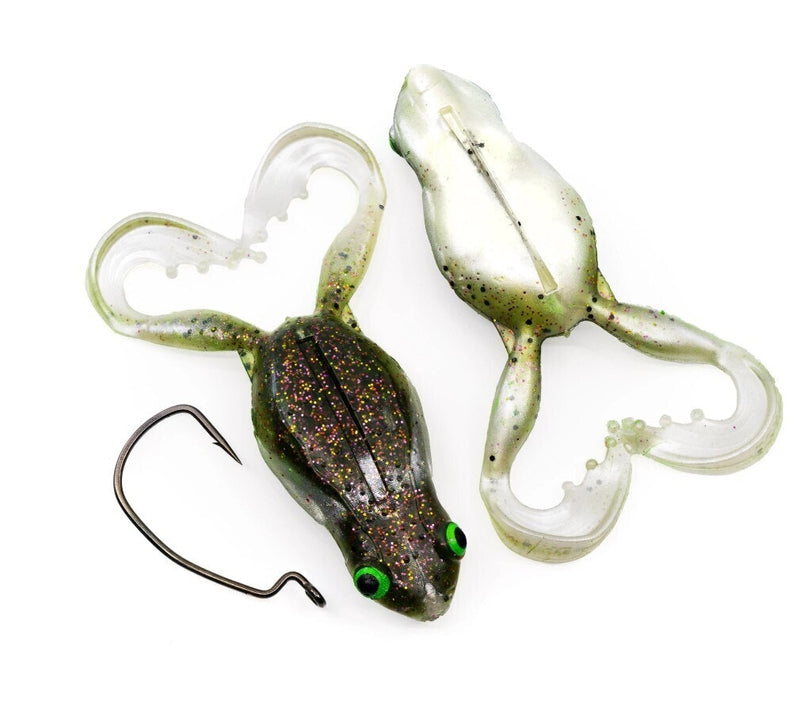 3 Pack of 65mm Chasebaits Flexi Frog Soft Bait Fishing Lures