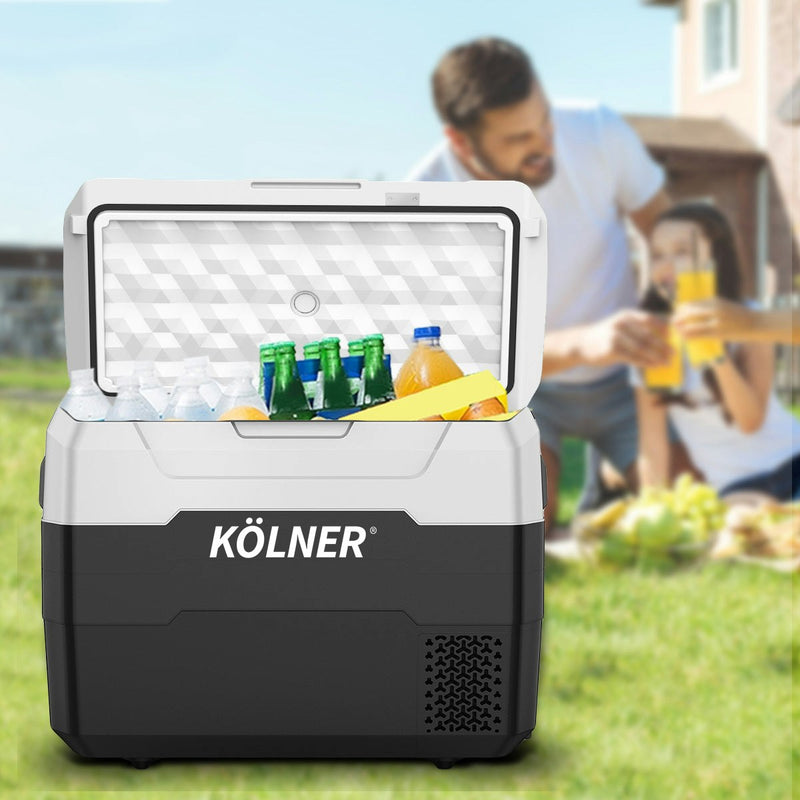 NNEDPE Kolner 40L Portable Fridge Cooler Freezer Camping Refrigerator Black