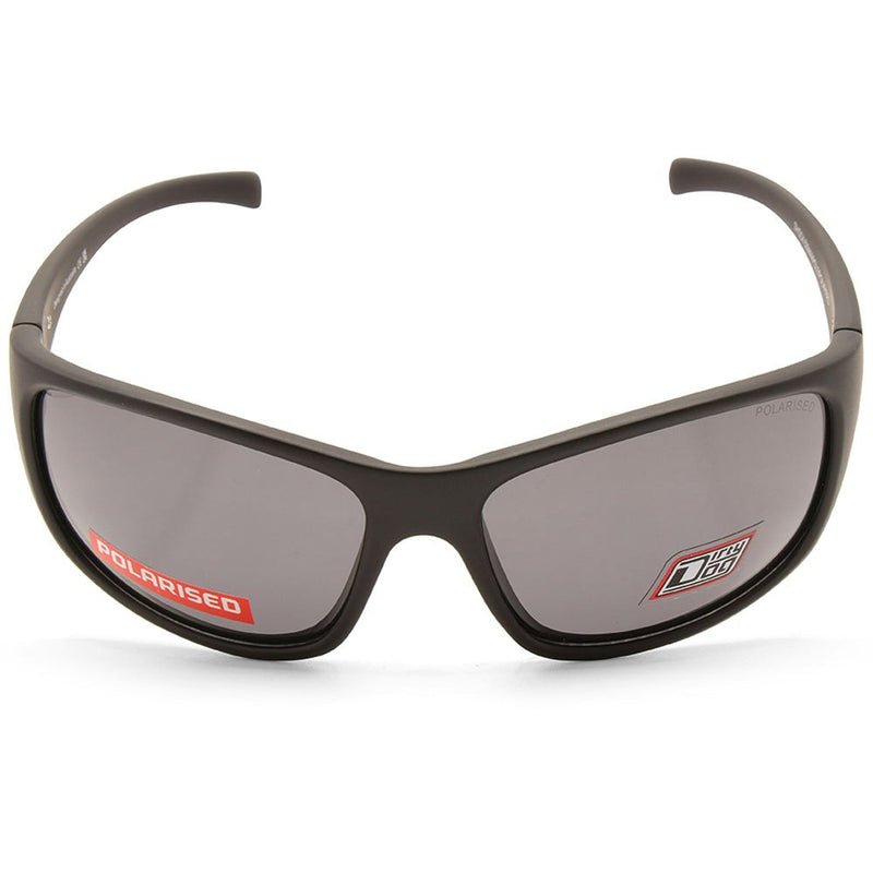 Dirty Dog Shock Satin Black/Grey Polarised Men's Sports Sunglasses 53544