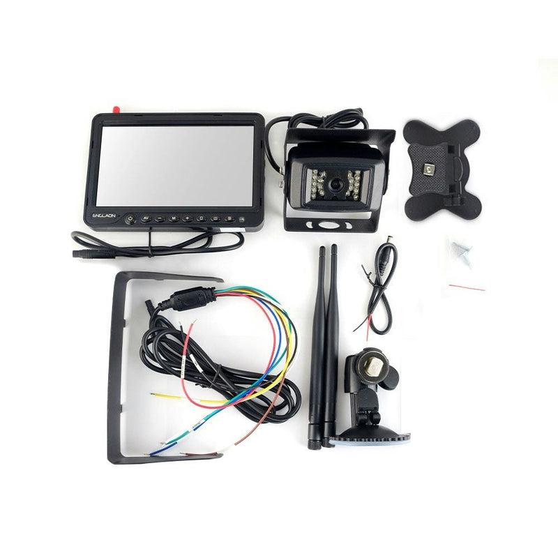 Reversing Camera | 12V-48V Wireless 7" Monitor DVR with Reverse Camera kit for Caravan Truck Campervan