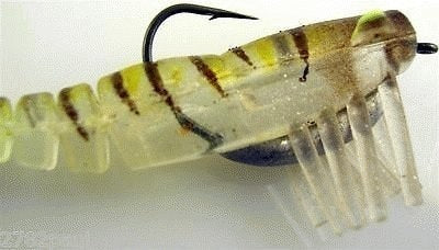 50mm Zerek Live Shrimp Pre Rigged Lumo Eyes Jointed Body Lure