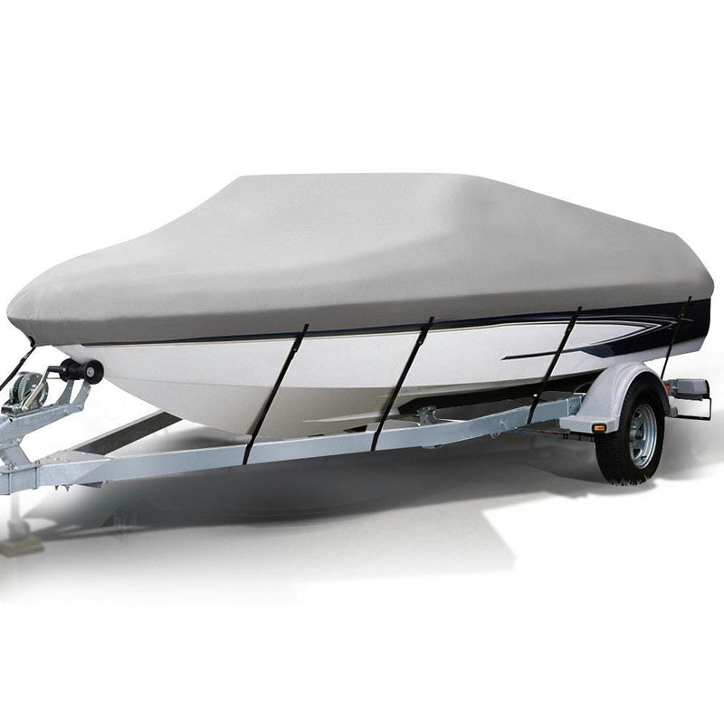 16 - 18.5 foot Waterproof Boat Cover - Grey