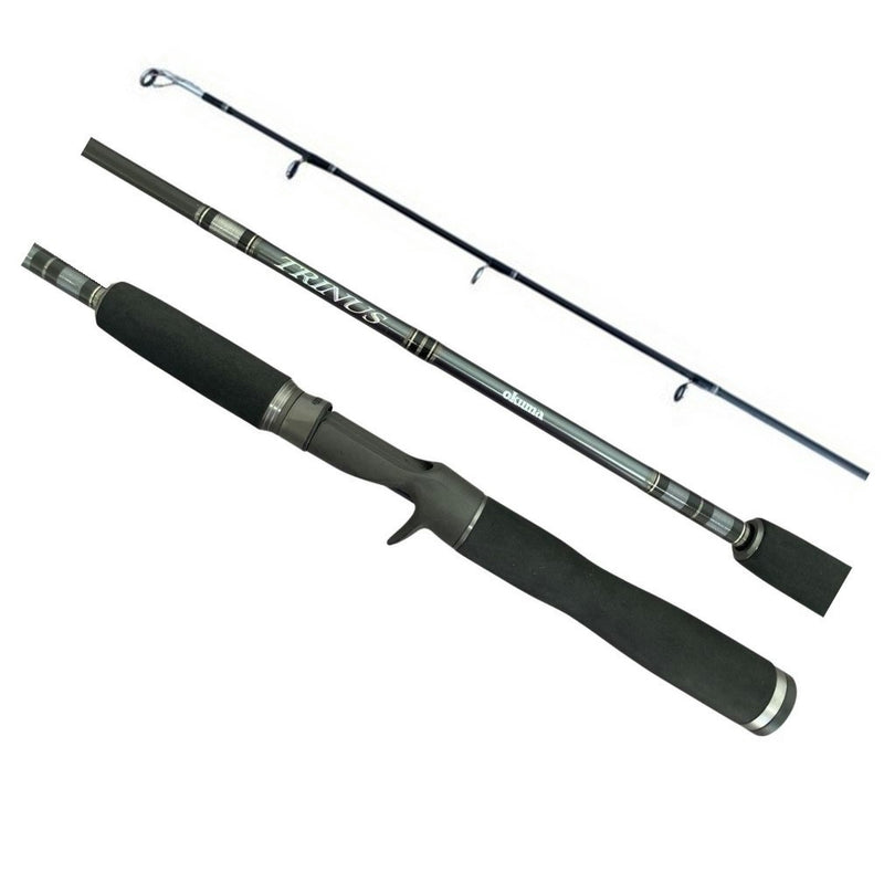 5'6 Okuma Trinus 8-12kg High Modulus Graphite 1 Piece Baitcaster Rod-Fuji Guides