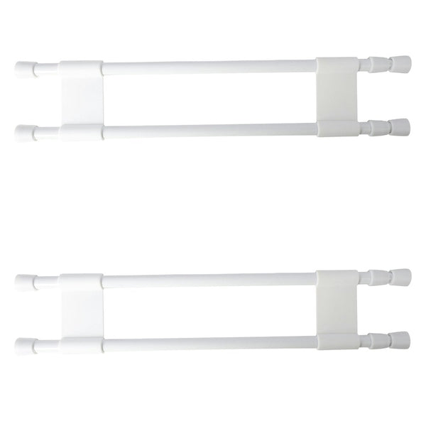 2x Wildtrak 71cm Double RV Adjustable Fridge Bar Outdoor Camping Accessory White