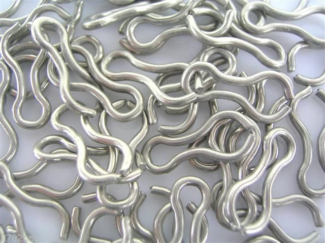 Bulk Pack of 1000 X Size 57 Rosco Stainless Steel Figure 8 Lure Eyelets