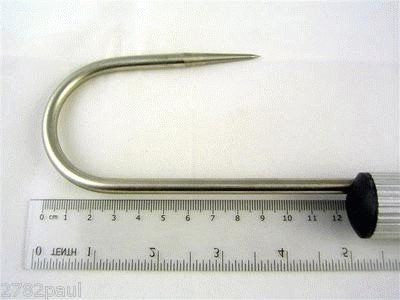 Wilson 1ft Fishing Gaff with 1 Aluminium Handle and Stainless Steel Gaff Hook