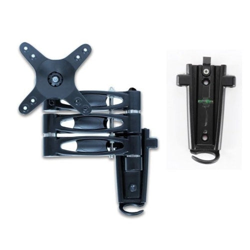 Triple arm LCD caravan RV TV bracket with 2 mounting brackets