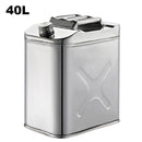 Stainless Steel Jerry Can / 5 Sizes with Built-in Spout