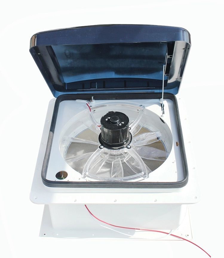 12 volt manual caravan roof vent hatch with smoked lid