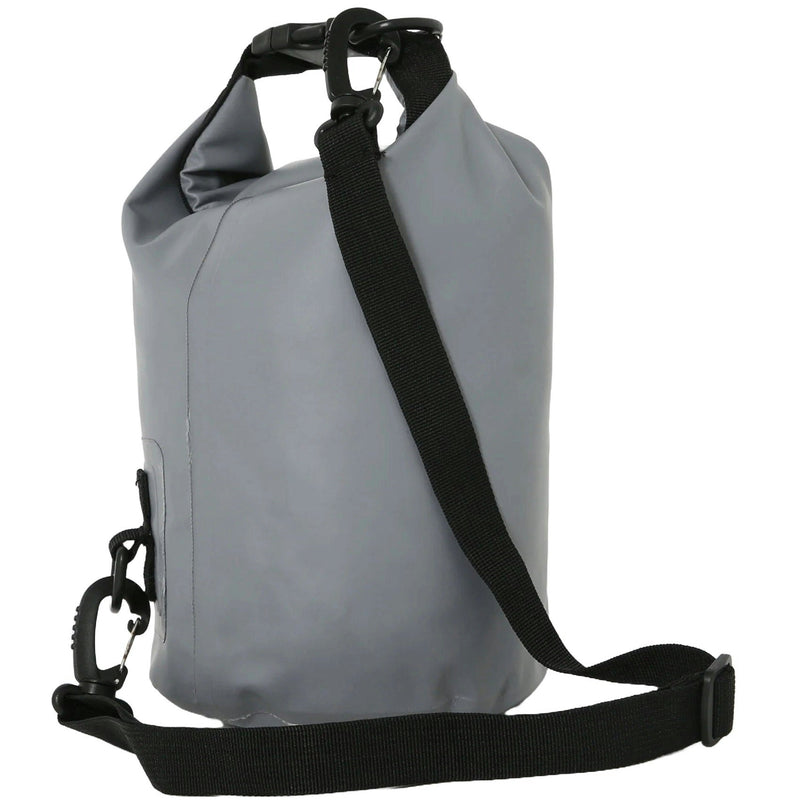 Jetpilot Venture Grey 5L Roll-Top Waterproof DrySafe Dry Bag with Shoulder Strap