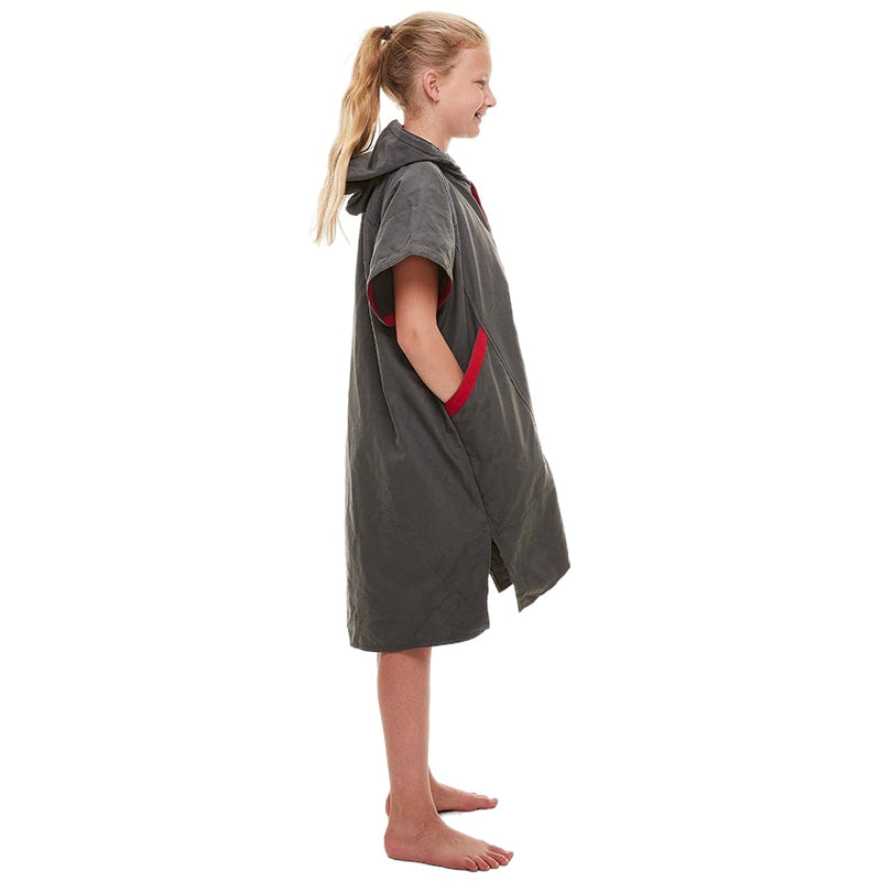 Kids Quick Dry Microfibre Changing Robe - Grey