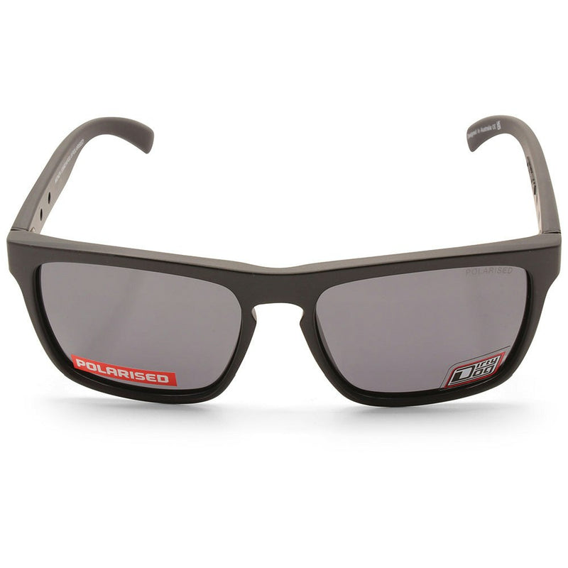 Dirty Dog Monza Satin Black/Grey Polarised Unisex Lifestyle Sunglasses 53692