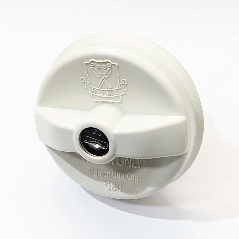 Hume Water Filler Cap with Keys (White)