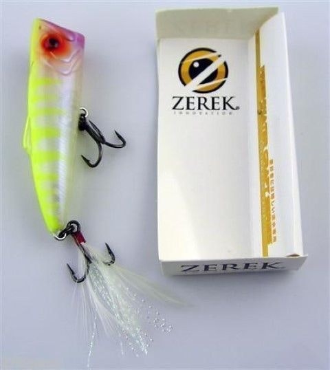 Brand New 50mm  Zerek Poparazzi 4.5 grams Top Water Popping Fishing Lure