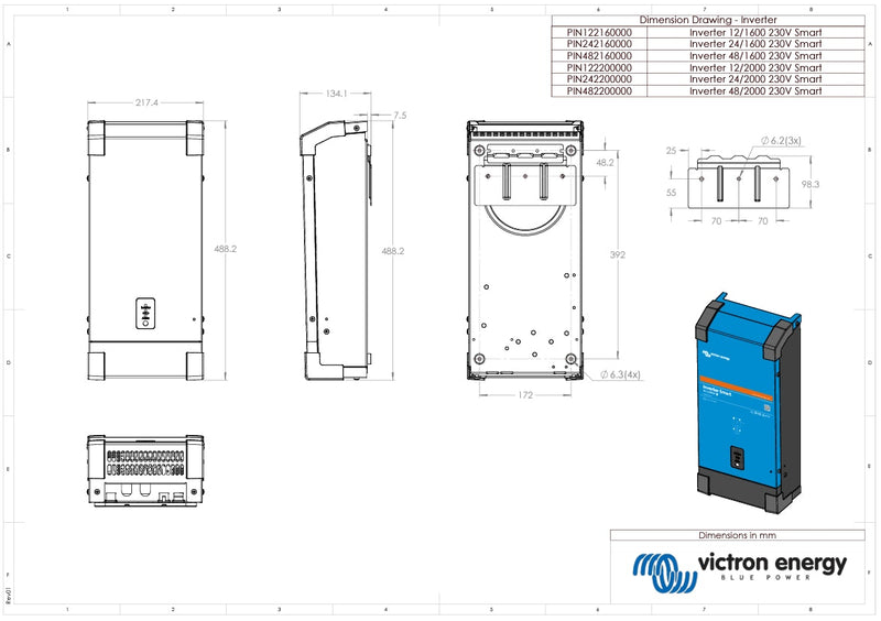 Victron 12V 2000VA Phoenix Smart Inverter 12/2000