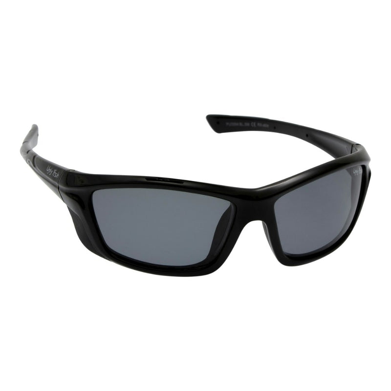 Ugly Fish PU5994 Unbreakable Polarised Wrap Black Frame/Smoke Lens Sunglasses