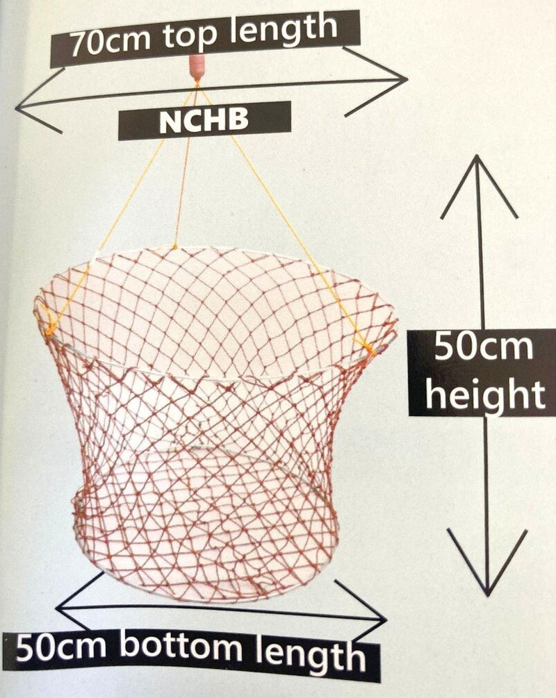 Heavy Duty Double Ring Crayfish Net/Trap with Mesh Base