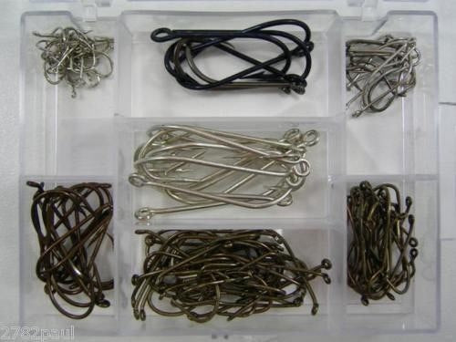 Surecatch 140 Piece Assorted Fishing Hook Pack in Tackle Box