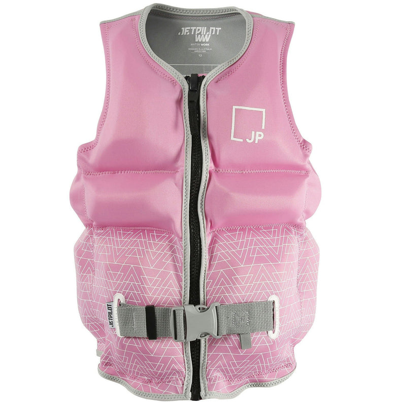 Jetpilot X1 Front Entry Girl's Youth Neo L50S Buoyancy Vest JA21295 - Pink Sizes 8-16