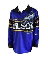 Team Wilson Tournament Long Sleeve Fishing Shirt with Collar - Fishing Jersey