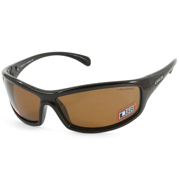 Dirty Dog Swivel 52825 Polished Black/Brown Polarised Men's Sunglasses