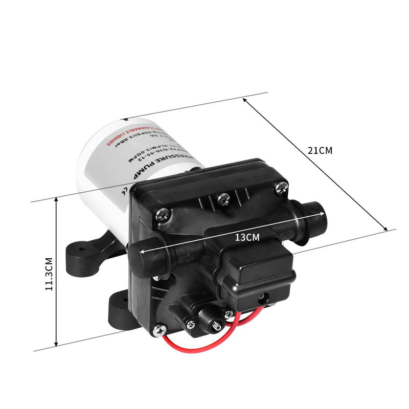 Traderight 12V Caravan Water Pump High Pressure 55PSI Self-priming Camping Boat