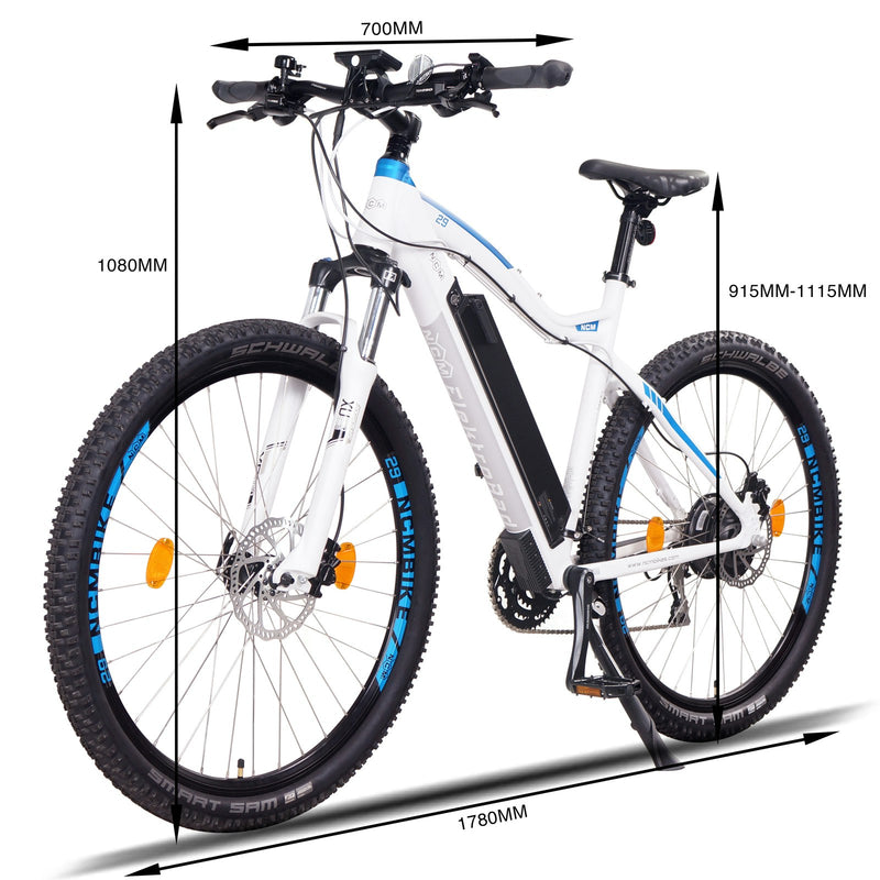 NCM Moscow Plus Electric Mountain Bike,E-Bike, 250W-500W, E-MTB, 48V 16Ah 768Wh