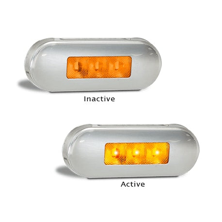 LED Autolamps 86AAM Side marker 12-24V, Blister Pack