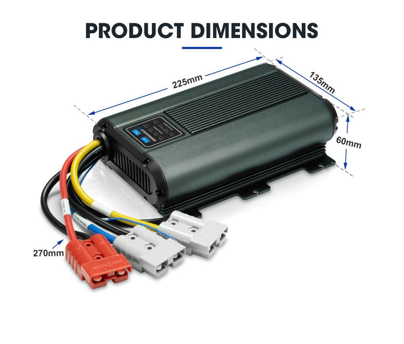 ATEM POWER 12V 60A DC to DC Battery Charger MPPT Dual Battery  AGM Lithium LifePO4