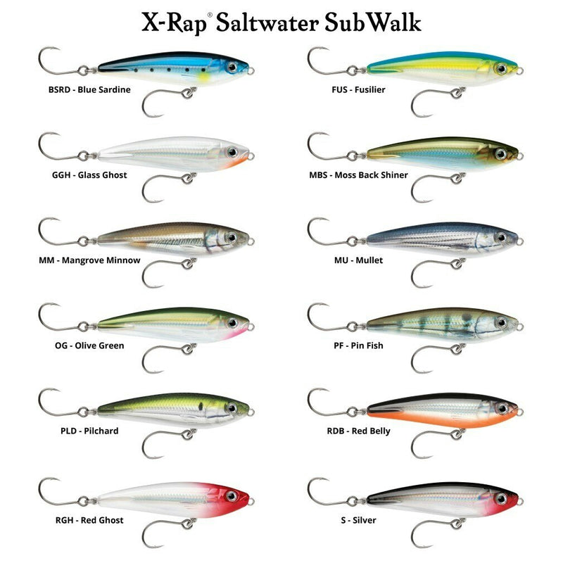 9cm Rapala Saltwater X-Rap SubWalk Walk the Dog Style Stickbait Fishing Lure